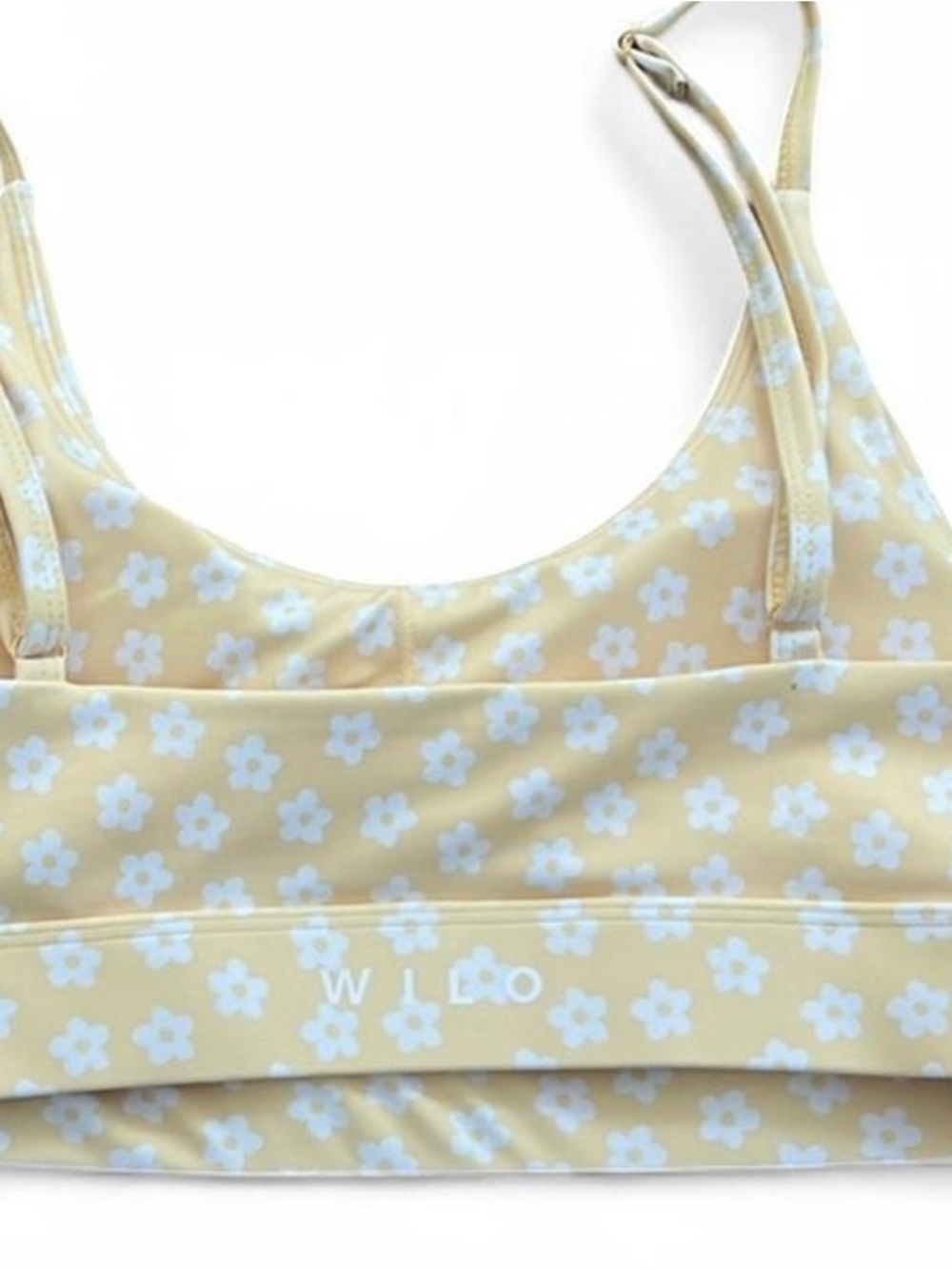 Yellow Daisy Print Athletic Set - Top & Biker Shorts - Picture 5 of 7